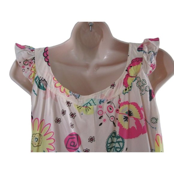 Moschino Cheap And Chic Silk Floral Butterfly Garden Dress US Size 10 Imperfect - Picture 14 of 16